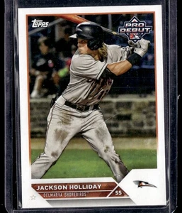 JACKSON HOLLIDAY 2023 TOPPS PRO DEBUT RC BALTIMORE ORIOLES #PD-7 - Foto 1 di 2