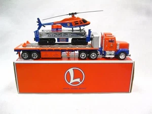 Camión de juguete Lionel TMT-18418 O plataforma plana y coche helicóptero operativo LN/caja - Imagen 1 de 12