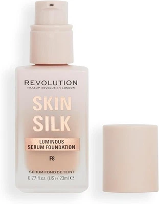 Revolution Skin Silk Serum Foundation F8 23ml with Hyaluronic Acid - Image 1 of 4