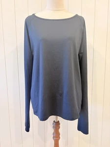 Under Armour Size M Medium Black Long Sleeve Sports Top Racerback Running - Foto 1 di 11
