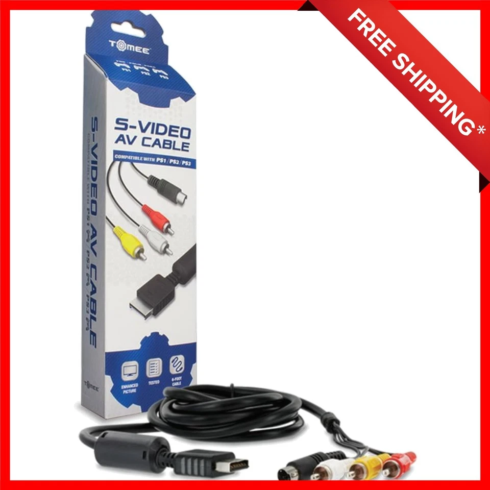 Connect Your PS3/PS2/PS1 with S-Video AV Cable for Superior Picture Quality - Image 1 of 4