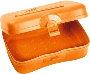 Brotdose Lunchbox Motorsäge Stihl 17cm Kettensäge Brotbox orange Forstwirtschaft - Picture 1 of 2