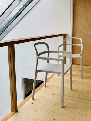 2 Award Winning 2017 IKEA YPPERLIG Hay Collaboration Monoblock Chairs in Grey - Image 1 of 4