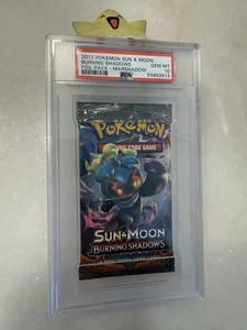 📈PSA 10 Gem Mint Pokemon Sun & Moon Burning Shadows Foil Booster Pack Marshadow - Picture 1 of 4