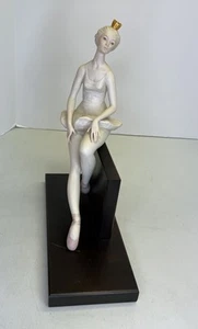 Cybis Ballerina "On-Cue" Bisque Figurine on Original Wooden Base 1963-1970 - Picture 1 of 16