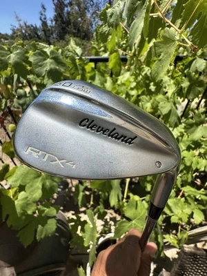 Cleveland RTX-4 Satin Lob Wedge 60* 06 Bounce Dynamic Gold S400 Tour Used - Image 1 of 4