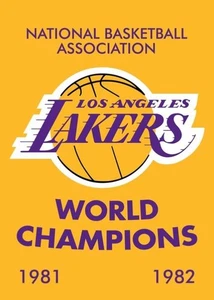 Los Angeles Lakers NBA Basketball Poster Art Print Metal Sign 12x8in Vintage X - Picture 1 of 9