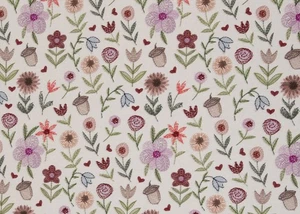 Embroidery Flowers Swafing Sweatstoff French Terry Blumenstoff by C. Zielinski - Bild 1 von 5