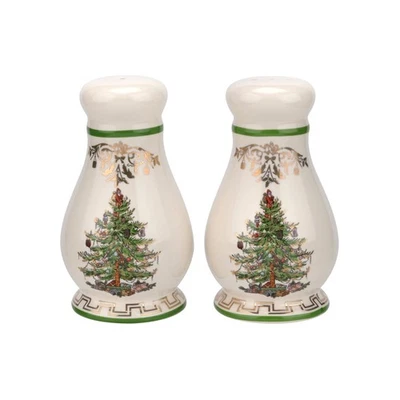 Spode Christmas Tree Gold Collection Salt  Pepper Shaker, 4 Inch - Image 1 of 4