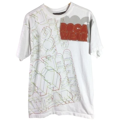 Camisa Hip Hop Vintage Años 90 Roca Wear Bordada Blanca Grande Foto 1 de 4