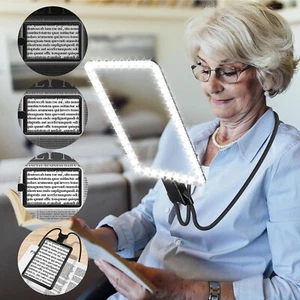 NZQXJXZ Large Hands Free Magnifying Glass with Light&Stand for Reading Full Book - Picture 1 of 8