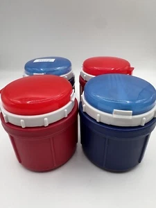 Set Of 4 Mainstays 10 Oz Insulated Food Jar With Spoon/fork Utensil Hot Cold - Picture 1 of 11