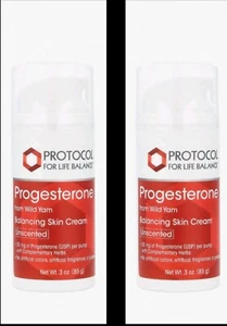 Doppelpack-Natürliches Progesteron, Protocol Hautcreme, geruchlos/Angebot 2x85g - Bild 1 von 6