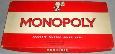 VINTAGE Monopoly Board Game Waddingtons Original Property Strategy 1961 COMPLETE - Image 1 of 4