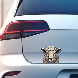 Cute Sheep Lamb Peeking Peeping Peeker Peeper Vinyl Sticker Decal 120x95mm - Bild 1 von 2