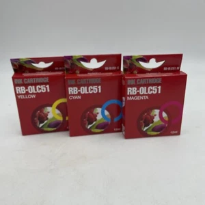 Brother Compatible RB-OLC51 Color Ink Cartridge Set - Yellow, Cyan , Magenta - Picture 1 of 9