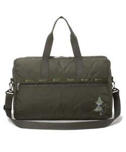 MOOMIN×LeSportsac Deluxe Grande Fin de Semana Snufkin Bordado Personaje Japón Nuevo - Imagen 1 de 12