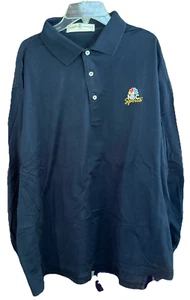 Polo de golf vintage - Fairway & Greene - NBC SPORTS - azul bordado - manga larga L/G - Imagen 1 de 9