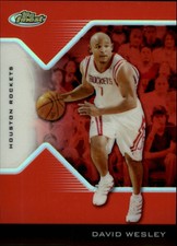 2004-05 Finest Refractors Red Rockets Basketball Card #25 David Wesley /149