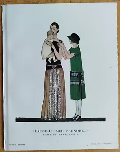 Art Deco Gazette de Bon Ton Pochoir Laisse le moi prendre by Marty - 1920 - Picture 1 of 1