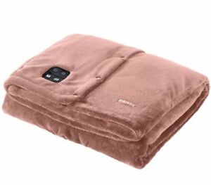 Homedics Comfort Pro Transform Heated Blanket Throw : Blush Pink