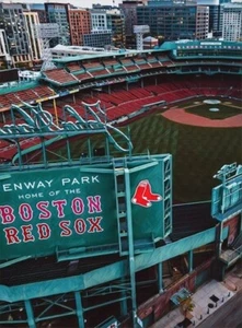 Classic Sports Prints- Boston Red Sox Fenway Park -Ready2Hang-HUGE canvas - Picture 1 of 3