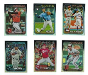 RAINBOW FOIL PARALLEL Complete Your Set 2024 Topps Series 1 You U Pick Choice - Picture 1 of 1
