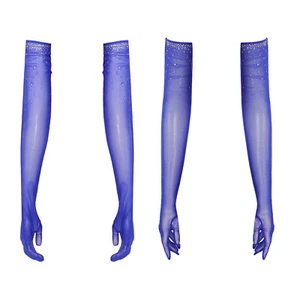Womens Gloves Five-finger Costume Performance Glove Formal One Pair Salsa Dance - Picture 1 of 53