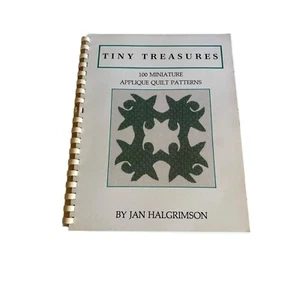 Tiny Treasures 100 Miniatur Applikation Quilt Muster Jan Halgrimson 1991 - Bild 1 von 8