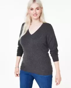 NEW CHARTERS CLUB GRAY 100% CASHMERE SWEATER SIZE 2 X WOMEN - Picture 1 of 1