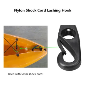 6Pcs Kayak Bungee Cord Hooks Clips Lashing Hooks for Kayak Canoe Shock Cord J7A9 - Picture 1 of 9