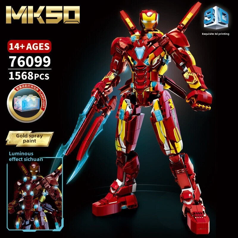 1568pcs Technical Superhero Robot Mecha Bricks Iron Machine Building Blocks Toys - Image 1 of 1