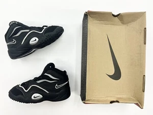1996 Nike Sky Flight Turbulence Black Met Silver White sz 12.5C kids shoes vtg. - Picture 1 of 7