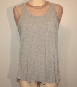 Camisa torso sin mangas informal de algodón gris pequeño y sin mangas cómoda gimnasio informal T - Imagen 1 de 4