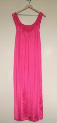 Vintage Nightgown Gown Pink Lace Nylon Long Style 5237 Size Small S JCPenney — 第 1/3 张图片