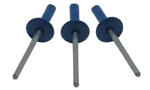 MULTI GRIP 1/8" CHEVRON AZUL Cabeza Grande Remaches Pop Remache 250ct Sujetadores Carreras - Imagen 1 de 4