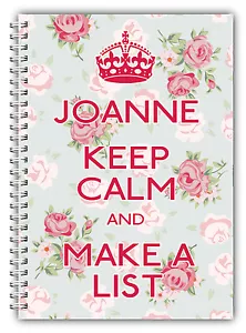 CUADERNOS PERSONALIZADOS/50 PÁGINAS FORRADAS/CUADERNO MANTÉN LA CALMA A5/REGALO PARA TODOS/K8 - Imagen 1 de 2