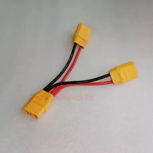 Amass XT90 Plug Parallel 1Female to 2Male Wire 3-Way 10CM Wire for Drone Battery - Picture 1 of 9