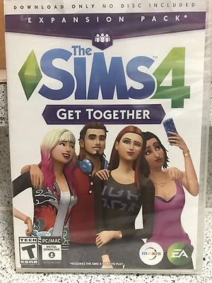 Brand New!!! The Sims 4:Get Together Exp Pack, D/load Only (PC, 2015) Sealed!!! - Image 1 of 4