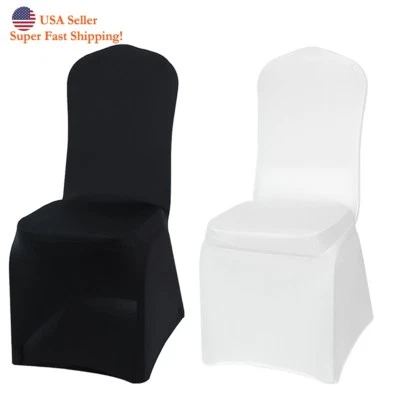 DH Fitted Stretchable Wedding Party Banquet Folding Chair Covers - Image 1 of 4