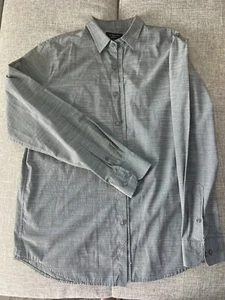 Attention Botton Down Gray Two Toned Long sleeve Casual Shirt M - Picture 1 of 2