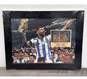 Lionel Messi Argentina VS France World Cup Champions 2022 FRAMED 9x7" New Sealed - Bild 1 von 8