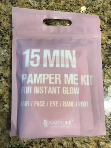 NEW NAISTURE 15 MIN PAMPER ME KIT FOR INSTANT GLOW -7 different masks in one kit - Picture 1 of 2
