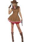 Smiffys Fever Wild West Costume, Brown (Size S) (US IMPORT)