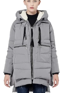 Orolay Thickened Down Jacket Women's Small Grey retail $160 No Tags - Picture 1 of 2