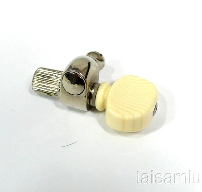 5th string banjo tuning peg, Nickel plated, Acrylic Ivory, One piece 329N-BI - Image 1 of 3