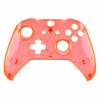 Clear/Transparent Orange Xbox One S Custom Front Shell - Image 1 of 2