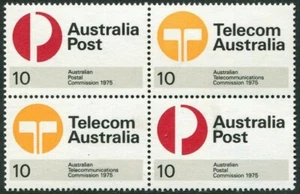 1975 Australia Post & Telecom Block Of 4 Mint Never Hinged, Clean & Fresh - Bild 1 von 1