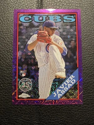 2023 Topps Update Javier Assad RC 35/75 Purple 1988 Chrome Silver Pack T88CU-25 - Image 1 of 2