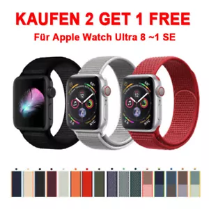 Correa deportiva de bucle para Apple Watch Ultra2 serie 10 9 8 7 6 SE 5 4 correa de nailon - Imagen 1 de 169